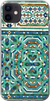 Geschikt voor iPhone 12 mini hoesje - Een traditionele Marokkaanse mozaïekdecoratie - Siliconen Telefoonhoesje