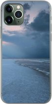 Geschikt voor iPhone 11 Pro hoesje - Noordzee - Storm - Water - Siliconen Telefoonhoesje