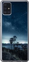 Geschikt voor Samsung Galaxy A52 5G hoesje - Sterrenhemel - Zee - Tropisch - Jongens - Meisjes - Kinderen - Siliconen Telefoonhoesje