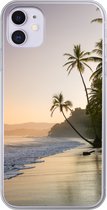 Coque iPhone 11 - Plage - Coucher de soleil - Tropical - Siliconen