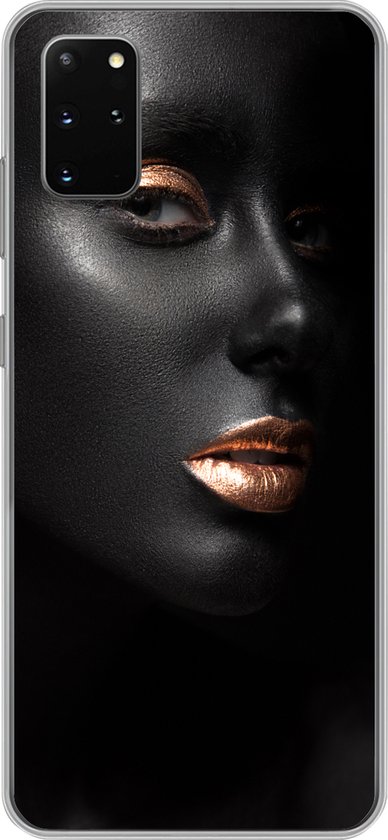 had het niet door kiem Omgeving Samsung Galaxy S20 Plus hoesje - Vrouw - Make-up - Koper - Zwart -  Siliconen - Kerst -... | bol.com
