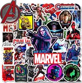 Avengers Stickers - 52 Stuks - Marvel - Marvel Avengers - Stickers Volwassenen - Spiderman - Iron Man - Captain America - Hulk - Guardians of the Galaxy