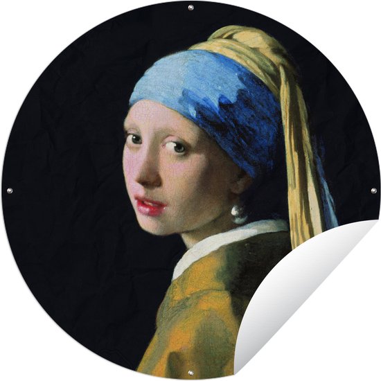 Tuincirkel Meisje met de parel - Johannes Vermeer - Tuinposter