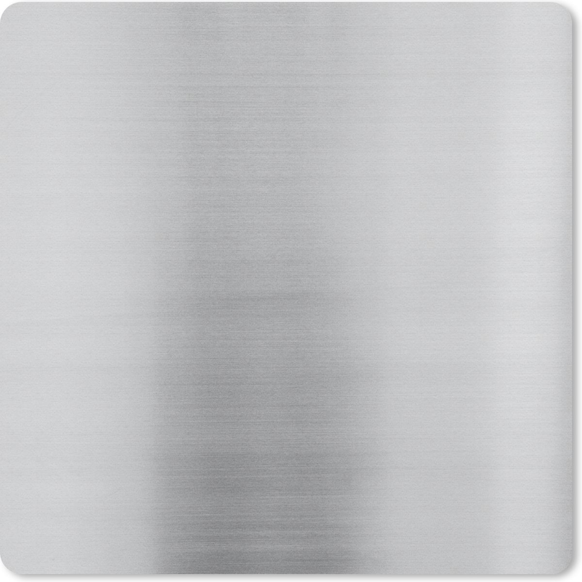 Muismat 20x20 cm - Mousepad Metaal print - Zilver - Lijn - Grijs - Structuur - Muismatten