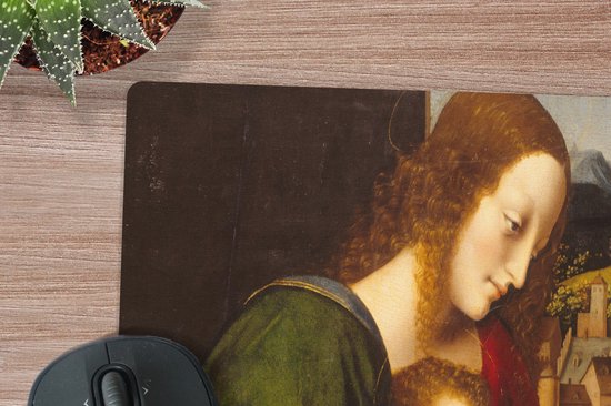 Bureaumat - Johannes de Doper - Leonardo da Vinci - 80x40 - Muismat