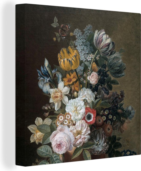 Peintures sur toile - Nature morte aux fleurs - Peinture d'Eelke Jelles Eelkema - 90x90 cm - Décoration murale