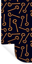 Muurstickers - Sticker Folie - Sint - Sinterklaas - Staf - Kinderen - Jongens - Meisjes - Kids - 80x160 cm - Plakfolie - Muurstickers Kinderkamer - Zelfklevend Behang