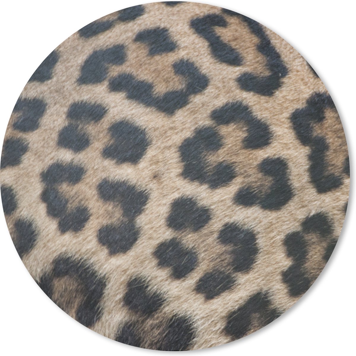 Muismat rond 50x50 cm - Mousepad Luipaard print - Ronde muismatten