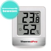 Thermpro - Hygrometer - Digitaal Weerstation Luchtvochtigheidsmeter binnen - Analoog - Inclusief Batterij - Wit