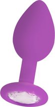 Regular Diamond Butt Plug - Purple - Butt Plugs & Anal Dildos