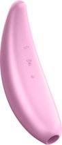 Curvy 3+ Air Pulse Stimulator + Vibration - Pink - Luxury Vibrators