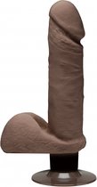 The D - Perfect D with Balls Vibrating - 7 Inch - Chocolate - Realistic Dildos
