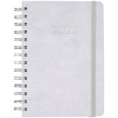 Agenda | Jaaragenda 2022 | Jaaragenda ringband grijs | 19 x 13,5 x 2 cm