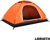 LORIOTH® Lichtgewicht Campingtent 1/2 Persoons - Draagbare Tent - Tent Winddicht - Outdoor Tent - Tent Kamperen - Oranje