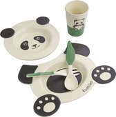 Kushies - Kinderservies - Babyservies - 5 delig - Eco - Duurzaam - Panda