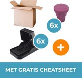 Muizenval - Compleet Bestrijdingspakket - 6x Plasticat Muizenval - 6x Nara Muizen Lokstof - Met Gratis Cheatsheet