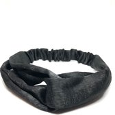 Fashtival | Haarband Velvet Zwart | Fluweel | Suede | Elastisch | Bandana | Black Betty