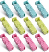 BOTC Vershoudclips  - 10 x Vershoud knijpers wit 10 cm - Sluitklemmen - Zak klemmen/knijpers 10 stuks