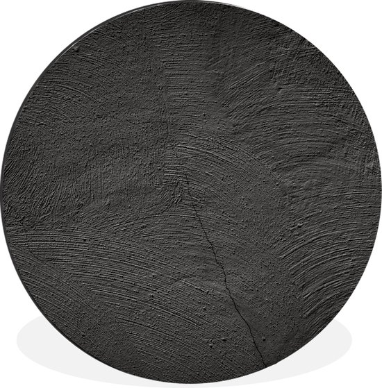 Wandcirkel - Muurcirkel - Beton - Zwart - Aluminium - ⌀ - Binnen en Buiten