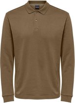 Only & Sons Poloshirt Onsdonald Life Reg Ls Jersey Polo T 22020696 Kangaroo Mannen Maat - S