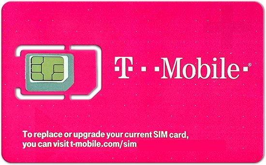 Carte SIM USA T-Mobile - Forfait tout compris illimité. Surf, appel et SMS  illimités 