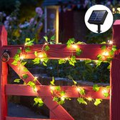 BOTC Klimop Slinger met LED verlichting -10 meter -  100 LED - Kunstplant - Kamerdecoratie - Kerstverlichting binnen en buiten - LSL91101