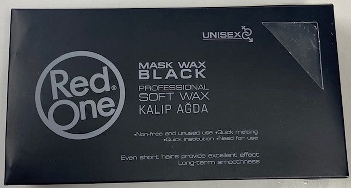 Red One Mask Wax Black 500ml - Onthanringswax - Soft Wax