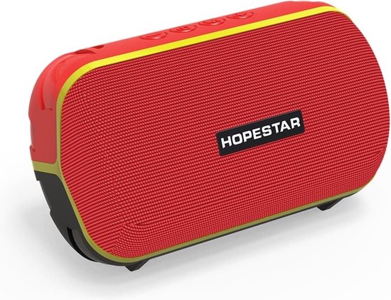 Draagbare waterdichte Bluetooth speaker Hopestar T6 Mini rood, sterke bas, AUX, TF-kaart, stereo geluid