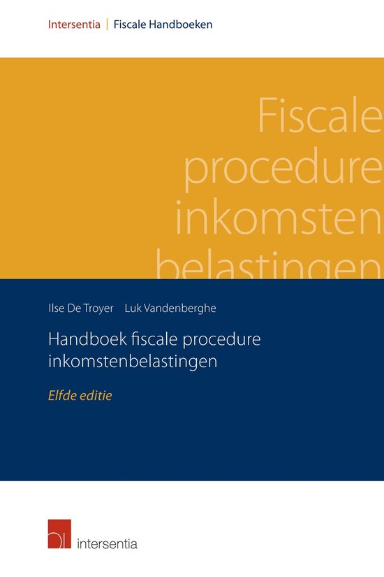 Handboek fiscale procedure inkomstenbelastingen - cover