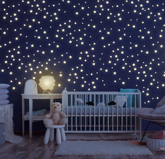 Stickers muraux lumineux pour enfants chambre de bébé  Glow In The Dark  Stars Stickers-Stickers muraux lumineux-Aliexpress