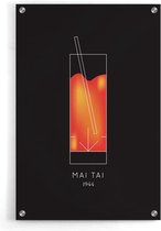 Walljar - Mai Tai Cocktail - Muurdecoratie - Plexiglas schilderij