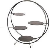 House of Nature Etagere rond met 4 plateaus 54cm
