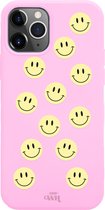 iPhone 12 Pro Max Case - Smiley Colors Pink - iPhone Plain Case