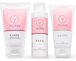 YIONN 3-STAPS PREMIUM ROUTINE. Voorkomt en behandelt ingegroeide haartjes, rode bultjes en jeuk na ontharen.