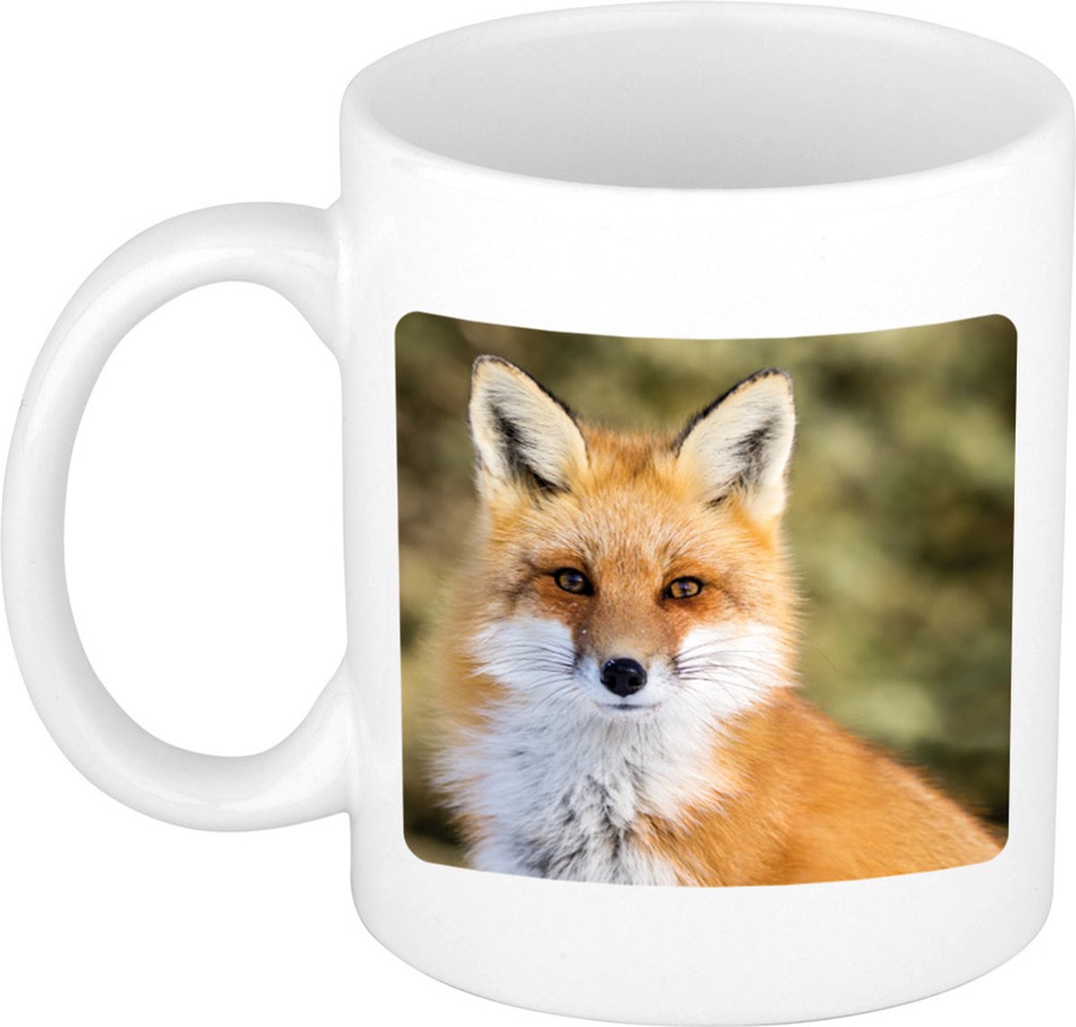 Dieren vos foto mok 300 ml - cadeau beker / mok vossen liefhebber