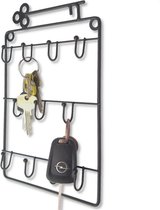 Vannons - Porte-clés - Boîte à clés - Métal - 11 crochets - Zwart
