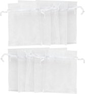 3BMT Organza Cadeau zakjes - Wit - set van 10
