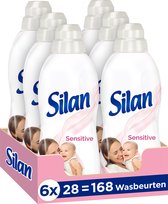 Bol.com Silan Sensitive Wasverzachter - Baby en Gevoelige Huid - Voordeelverpakking - 6 x 28 wasbeurten aanbieding