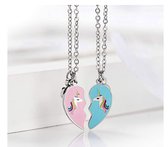 Akyol - Vriendschapsketting - Bff ketting voor 2 - Bff ketting - Best friends - best friends ketting - Eenhoorn ketting -