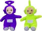 Pluche Teletubbies speelgoed knuffel Dipsy en Tinky Winky 28 cm - Speelfiguren set