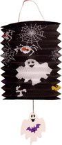 Treklampion 15 cm spook - Halloween trick or treat lampionnen versiering