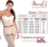 MARIAE | Colombiaanse Faja met BH 9262 Mokka 3XL - Stage 2 Drukpak BBL Liposuctie Buikwandcorrectie