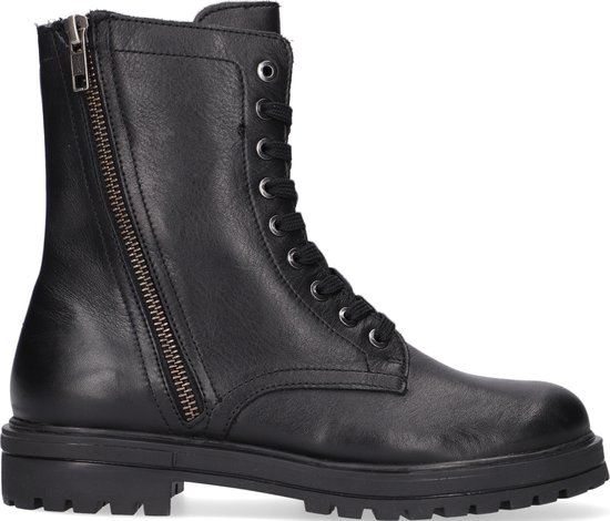 Hip H1806 Veterboots - Laarzen Met Veters - Meisjes - Zwart - Maat 34 |  bol.com
