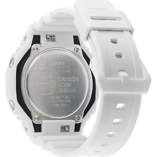 Casio G-Shock GA-2100-7AER Horloge - Kunststof - Wit - Ø 43 mm | bol.com