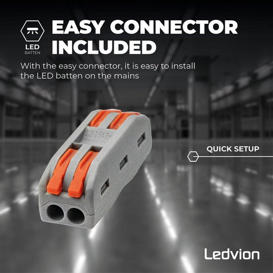 Ledvion - 1 stuk, LED Batten, 120cm, ip20, 30W, 2400 Lumen, Neutraal wit, 4000K, Koppelbaar, garageverlichting, werkplaatsverlichting, kelderverlichting, plafondlamp Ledvion - 1 stuk, LED Batten, 120cm, ip20, 30W, 2400 Lumen, Neutraal wit, 4000K, Koppelbaar, garageverlichting, werkplaatsverlichting, kelderverlichting, plafondlamp