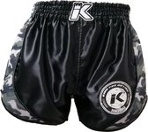 Kickboks Broekje Retro Mesh Zwart/Grijs