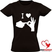 Gebaren Sex Dames t-shirt | doof | Seks | Porno | slechthorend | hou van sex | BDSM |seksverslaafd | grappig