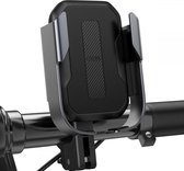 Hozard® Universele Motor / Fietshouder tot 6.5 inch - GSM Mobiel Houder - Fietshouder ook Voor Scooter & Motor Black