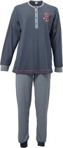 Meisjes pyjama Lunatex Double jersey navy maat 152