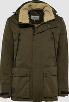 Camel Active parka olijfgroen uitneembare kraag